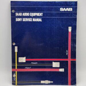 Saab Audio Equipment Sony XR-70 DIN Service Manual 02 61 586 9/84 Scania